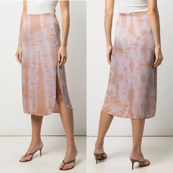 JOHN ELLIOTT Soapstone X Haze Tie Dye Slip Skirt 100% Modal Sz XS Host Pick - Picture 1 of 7